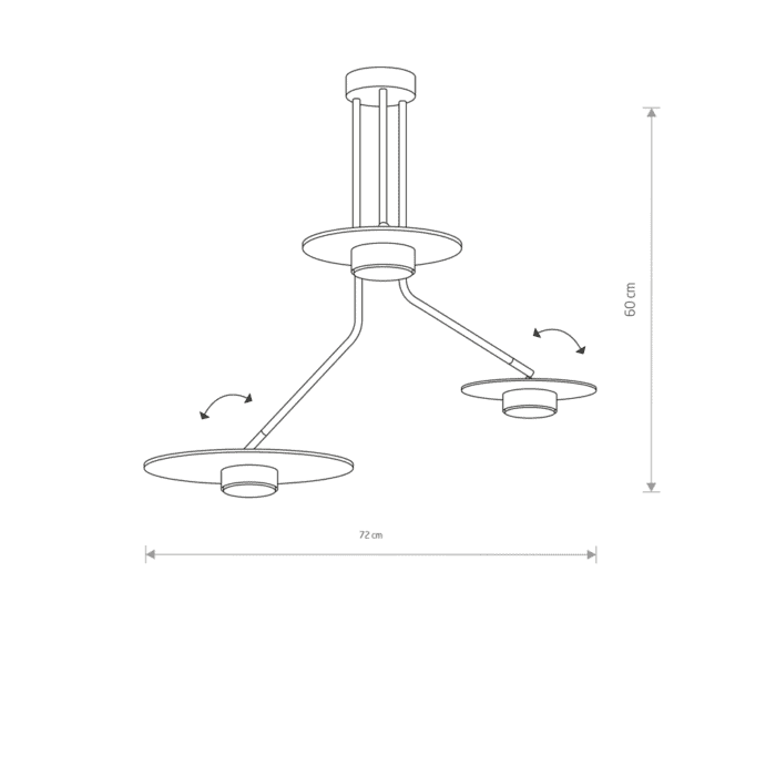 ⁦גוף תאורה צמוד תקרה - DISK III⁩ – תמונה ⁦5⁩