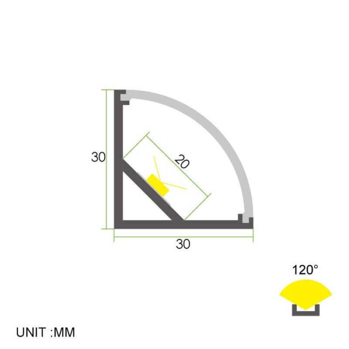 ⁦פרופיל תאורה - AC5⁩ – תמונה ⁦3⁩