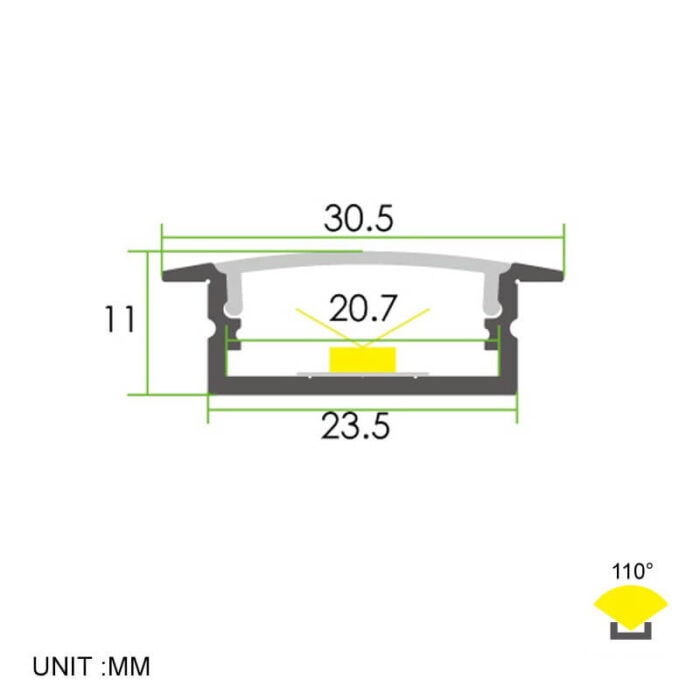 ⁦פרופיל תאורה - AR3⁩ – תמונה ⁦2⁩