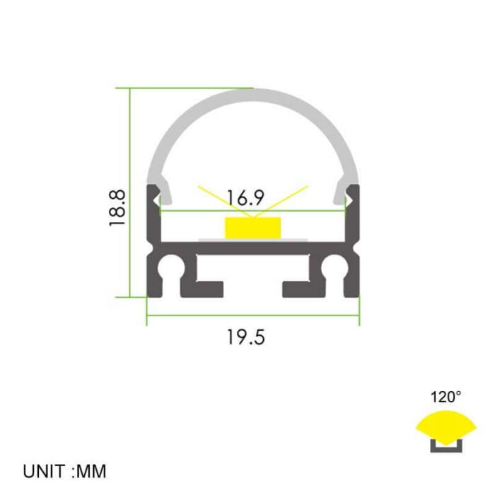 ⁦פרופיל תאורה - AT4⁩ – תמונה ⁦2⁩