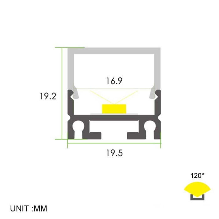 ⁦פרופיל תאורה - AT5⁩ – תמונה ⁦2⁩