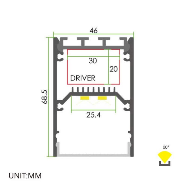 ⁦פרופיל תאורה - P46⁩ – תמונה ⁦2⁩